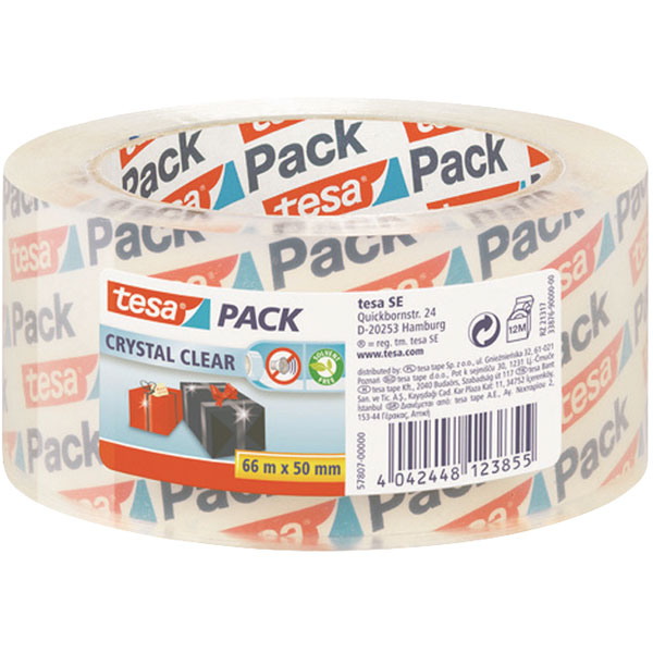 pack® 57807 Ultra strong Adhesive Tape Crystal Clear 50mm x 66m