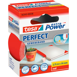 tesafilm® 56341 Extra Power Fabric Tape Red 38mm x 2.75m