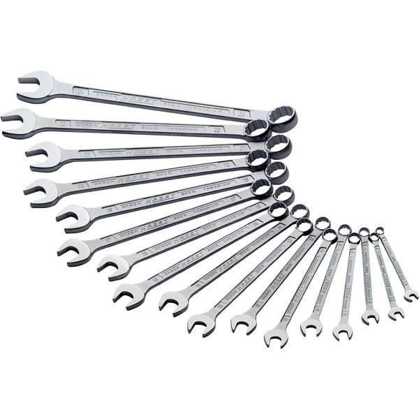 Hazet 600N/17N Combination Wrench Set 17pcs | Rapid Online