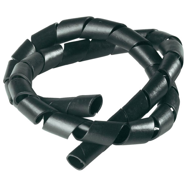 Conrad ZDS12B Spiral Cable Binding 9 to 65mm 5m reel Black Rapid Online