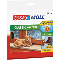 tesa® 05445 Classic E Profile Rubber Sealing Insulation Brown 9mm x 10m