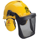 3M™ XA007707301 Peltor Forestry Helmet G22D & 5B Polyamide Visor - Yellow