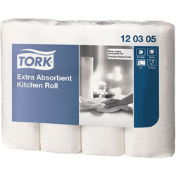Tork Extra Absorbent Kitchen Roll 3 Ply - 48 rolls