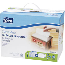 Tork 960072 Interfold Napkins Starter Pack - N4 System