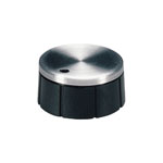 OKW A 13 21 260 Tuning Knob Duroplast Black ALU Embellisher Cap 21x6x10x8mm