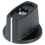 OKW A 24 31 060 Spindle Knob Ø31mm - Black With White Marker Line