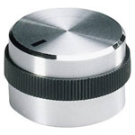 OKW A 14 22 469 Tuning Knob Thermoplastic Body w ALU Cap 22.2x6x12x17.9x15.5mm