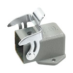 Harting 09 20 003 0801 Han® 3 A Angled Base Panel Bulkhead Zinc Die-cast