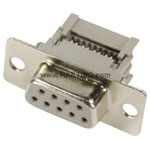 Harting 09 66 118 6500 D-Sub Socket 9 Way IDC Termination 1.27mm Pitch PL2