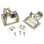 Harting 09 67 015 0573 D-Sub Hood 15 Way Side Entry Grey Thermoplastic
