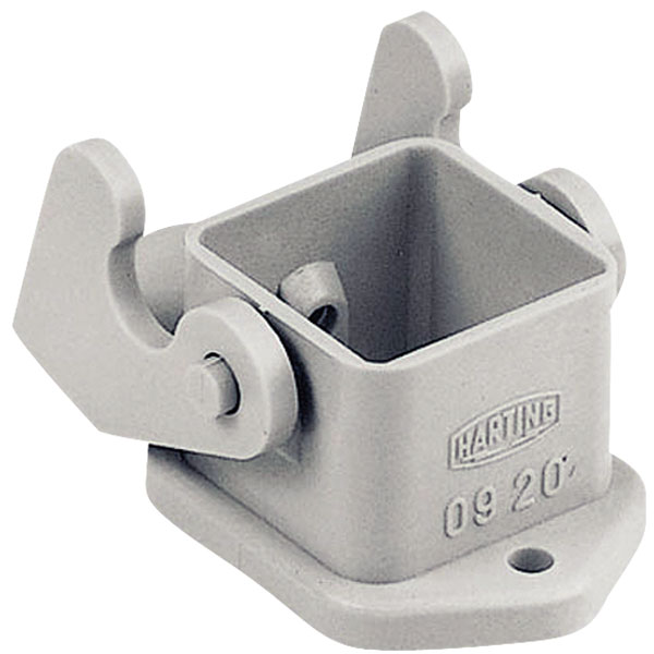Harting 09 20 003 0320 Han® 3 A Housing Grey Bulkhead Polycarbonate