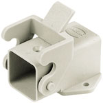 Harting 09 20 003 0820 Han® 3 A Angled Base Housing Bulkhead Thermoplastic