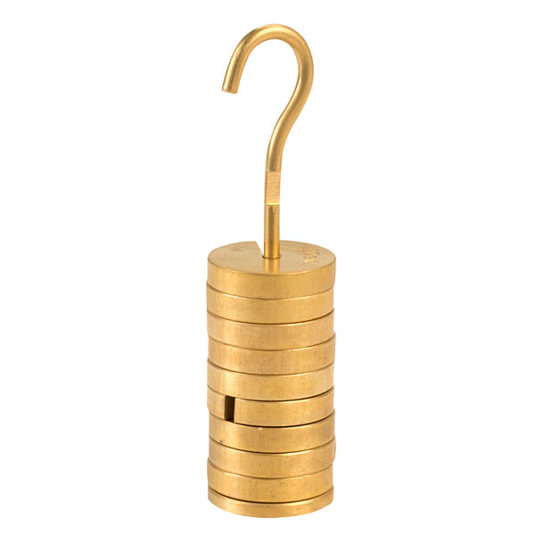 Image of Rapid Slotted Mass Set with Hanger - Brass - 200g