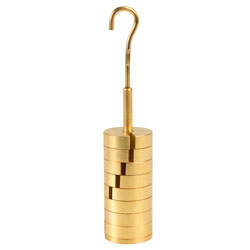 Rapid Slotted Mass Set with Hanger - Brass - 500g