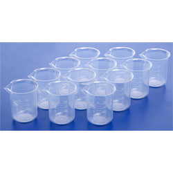 Rapid Plastic Science Measuring Beakers 50ml (Pack of 12)
