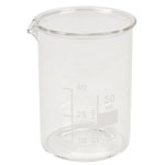 Simax Low Form Beakers 50ml Pack 10