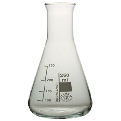 Simax Conical Flask Narrow Neck 250ml Pack 10