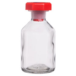 Rapid Clear Reagent Glass Bottles with Stopper 50ml Pack 10
