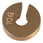 RVFM Brass Slotted Mass Weight 10g