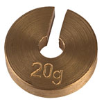 RVFM Brass Slotted Mass Weight 20g