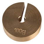 RVFM Brass Slotted Mass Weight 100g