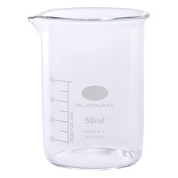 Academy Low Form Beaker 50ml Pack of 12