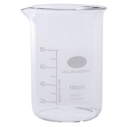 Academy Low Form Beaker 100ml Pack of 12