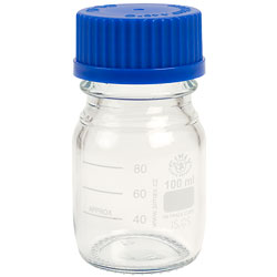 Simax Clear Graduated Lab Bottles 100ml - Pack of 10