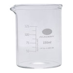 Academy Low Form Glass Beaker Heavy Wall 150ml Pack of 12