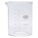 Academy Low Form Glass Beaker Heavy Wall 400ml Pack of 12