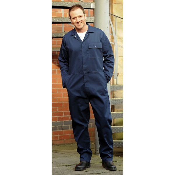 Harpoon Studded Coverall Overalls Navy Large 116cm | Rapid Online