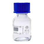 Simax Clear Graduated Lab Bottles 50ml Pack of 10