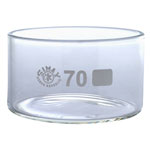 Simax Glass Crystallising Dish with Flat Bottom No Spout 100ml Ø70mm Pack of 10