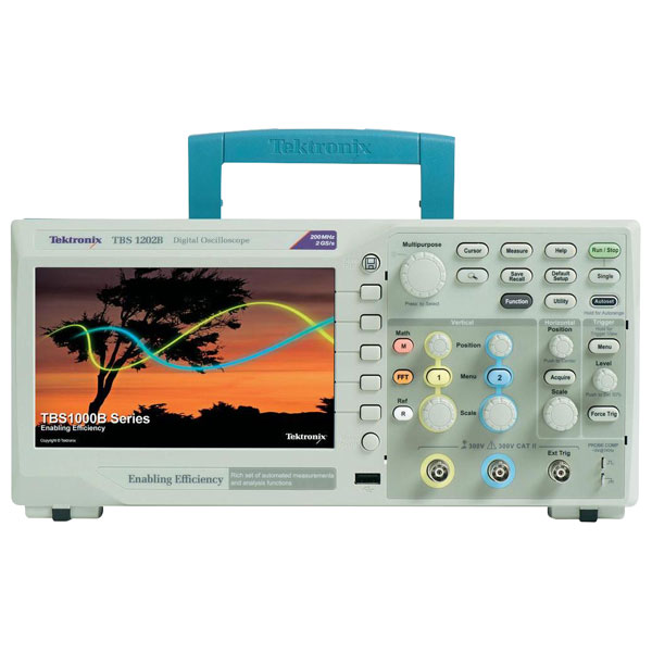 Tektronix TBS1052B 2 Channel Digital Storage Oscilloscope 50MHz | Rapid  Online