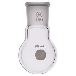 A PLUS Round Bottom Flask Single Neck 50ml, 24/29