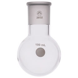 A PLUS Round Bottom Flask Single Neck 100ml, 29/32