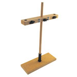 Double Burette Stand Wooden