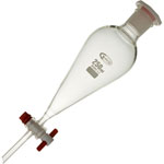 Glassco Conical Separating Funnel with PTFE Stopcock 250ml 19/26