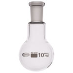 Glassco Jointed Round Bottom Glass Flask with Short Neck 10ml, 10/19 Pack of 10