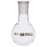 Glassco Jointed Round Bottom Glass Flask with Short Neck 50ml, 19/26 Pack of 10