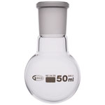 Glassco Jointed Round Bottom Glass Flask with Short Neck 50ml, 24/29 Pack of 10