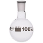 Glassco Jointed Round Bottom Glass Flask with Short Neck 100ml, 19/26 Pack of 10