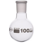 Glassco Jointed Round Bottom Glass Flask with Short Neck 100ml, 24/29 Pack of 10