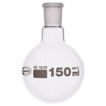 Glassco Jointed Round Bottom Glass Flask with Short Neck 150ml, 19/26 Pack of 10