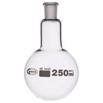 Glassco Jointed Round Bottom Glass Flask with Short Neck 250ml, 14/23 Pack of 10