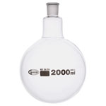 Glassco Jointed Round Bottom Glass Flask with Short Neck 2L, 24/29 Pack of 10