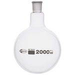 Glassco Jointed Round Bottom Glass Flask with Short Neck 2L, 29/32 Pack of 10