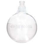 Glassco Jointed Round Bottom Glass Flask with Short Neck 5L, 29/32 Single