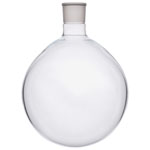 Glassco Jointed Round Bottom Glass Flask with Short Neck 5L, 45/40 Single