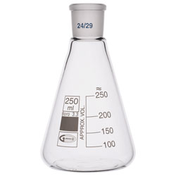 Glassco Conical Jointed Glass Flask 250ml B24 Pack of 10